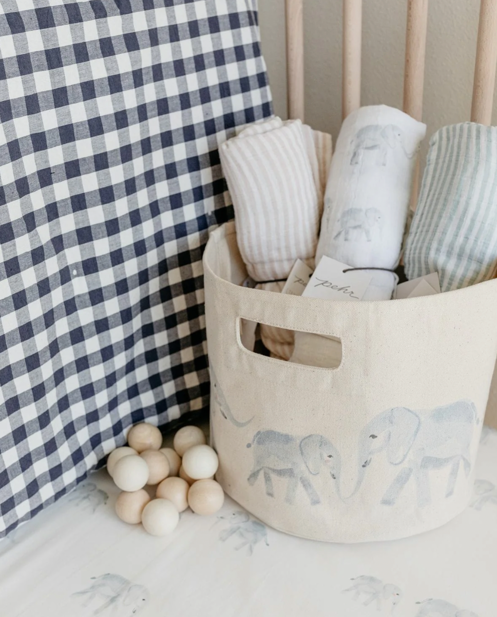 Pehr Follow Me Elephant Swaddle