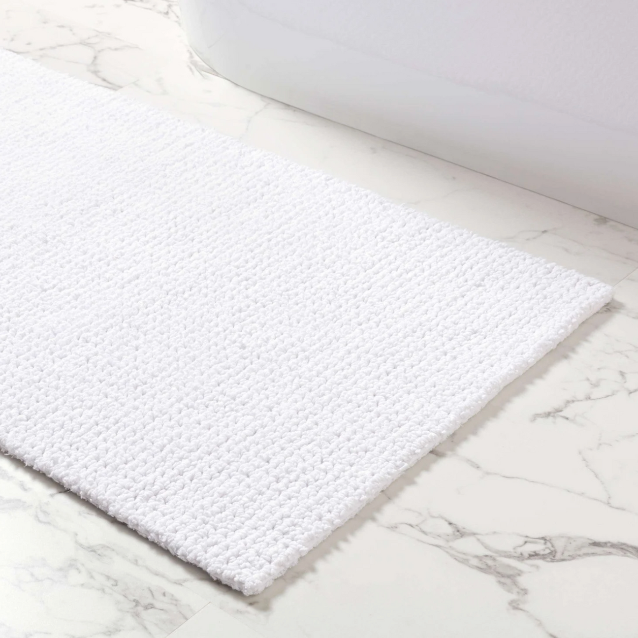 Pine Cone Hill Modesto White Bath Rug