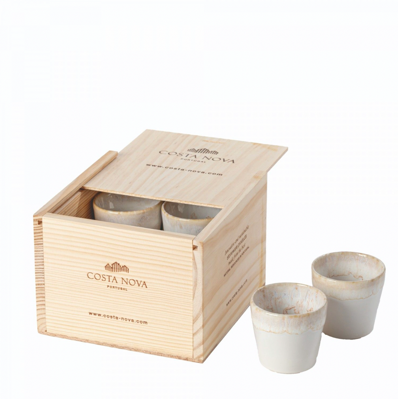 Costa Nova Grespresso Espresso Cups Gift Box, White