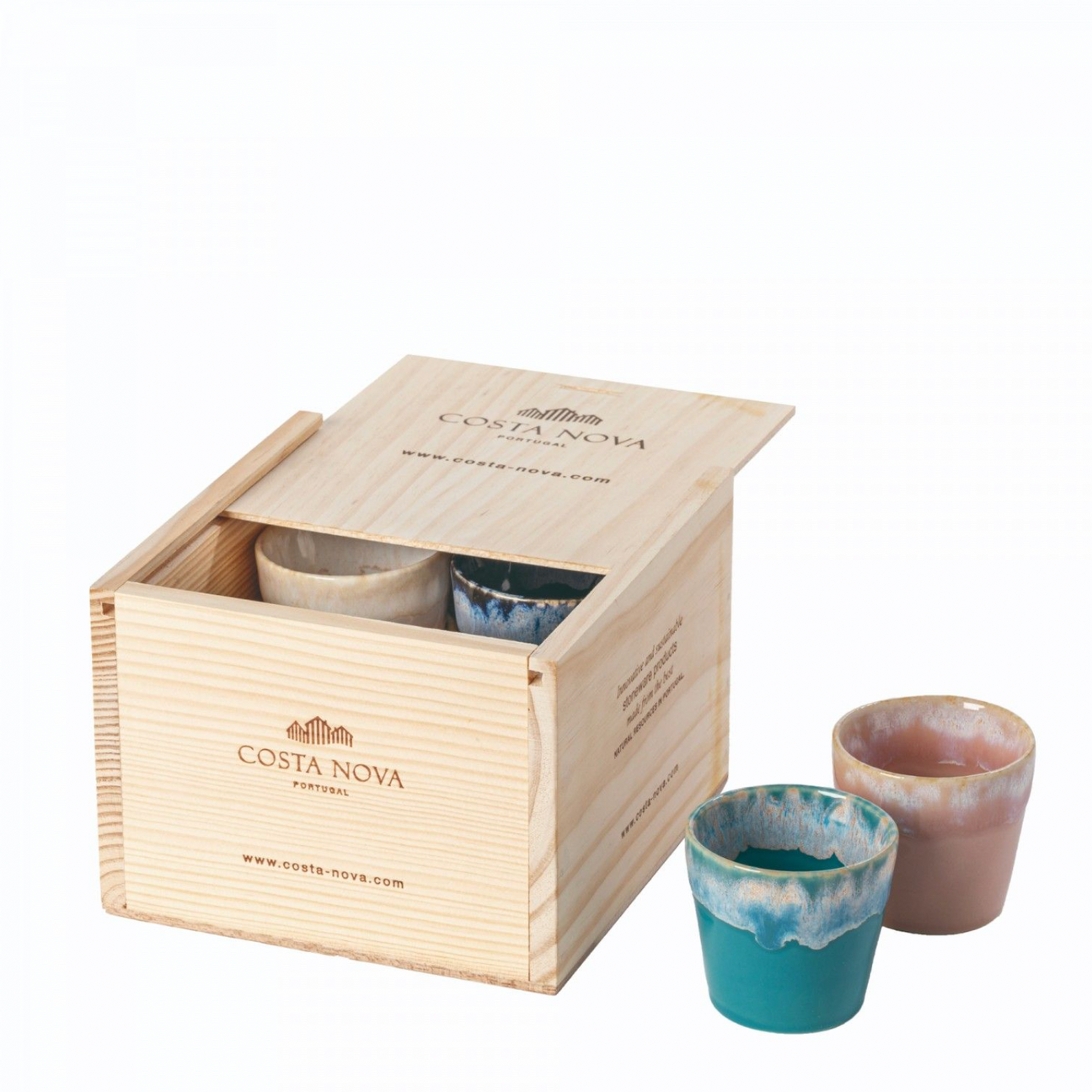Costa Nova Grespresso Espresso Cups Gift Box, Multicolor