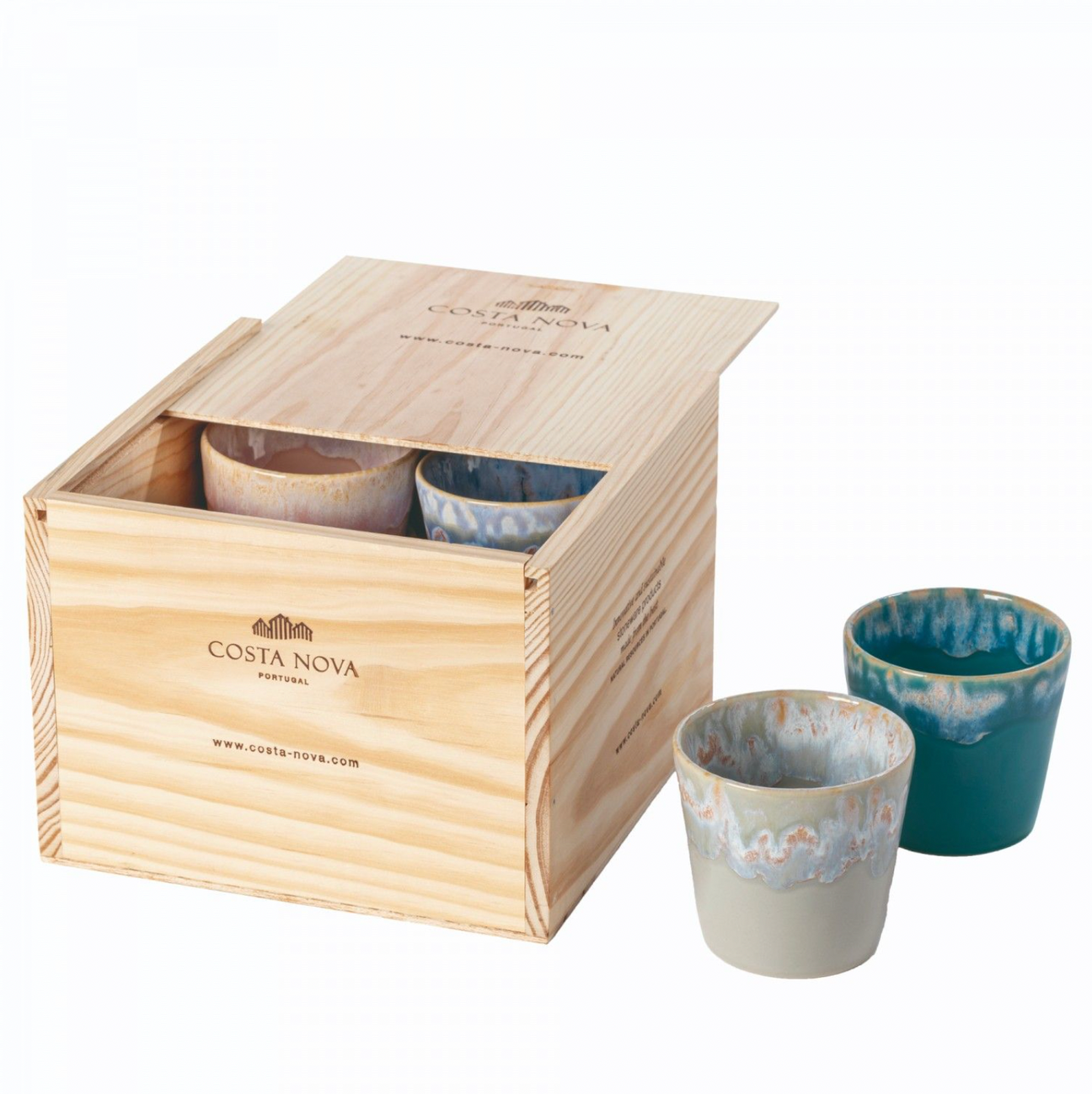 Costa Nova Grespresso Lungo Cups Gift Box, Multicolor