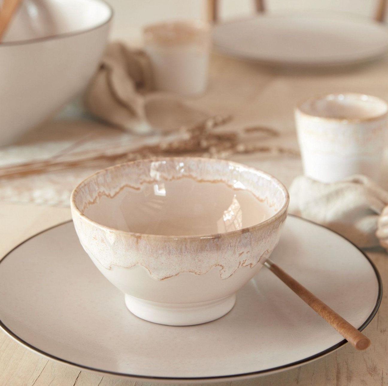 Costa Nova Latte Bowls, White