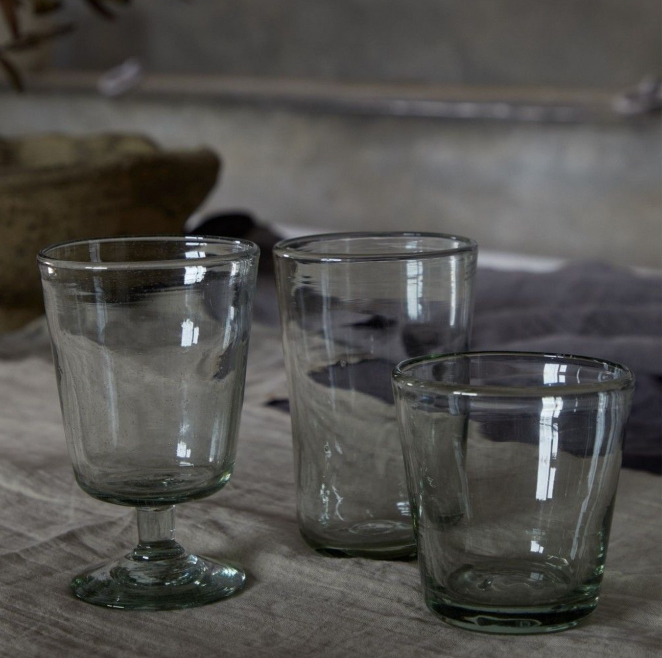 Costa Nova Margarida Recycled Glass Tumbler, Low