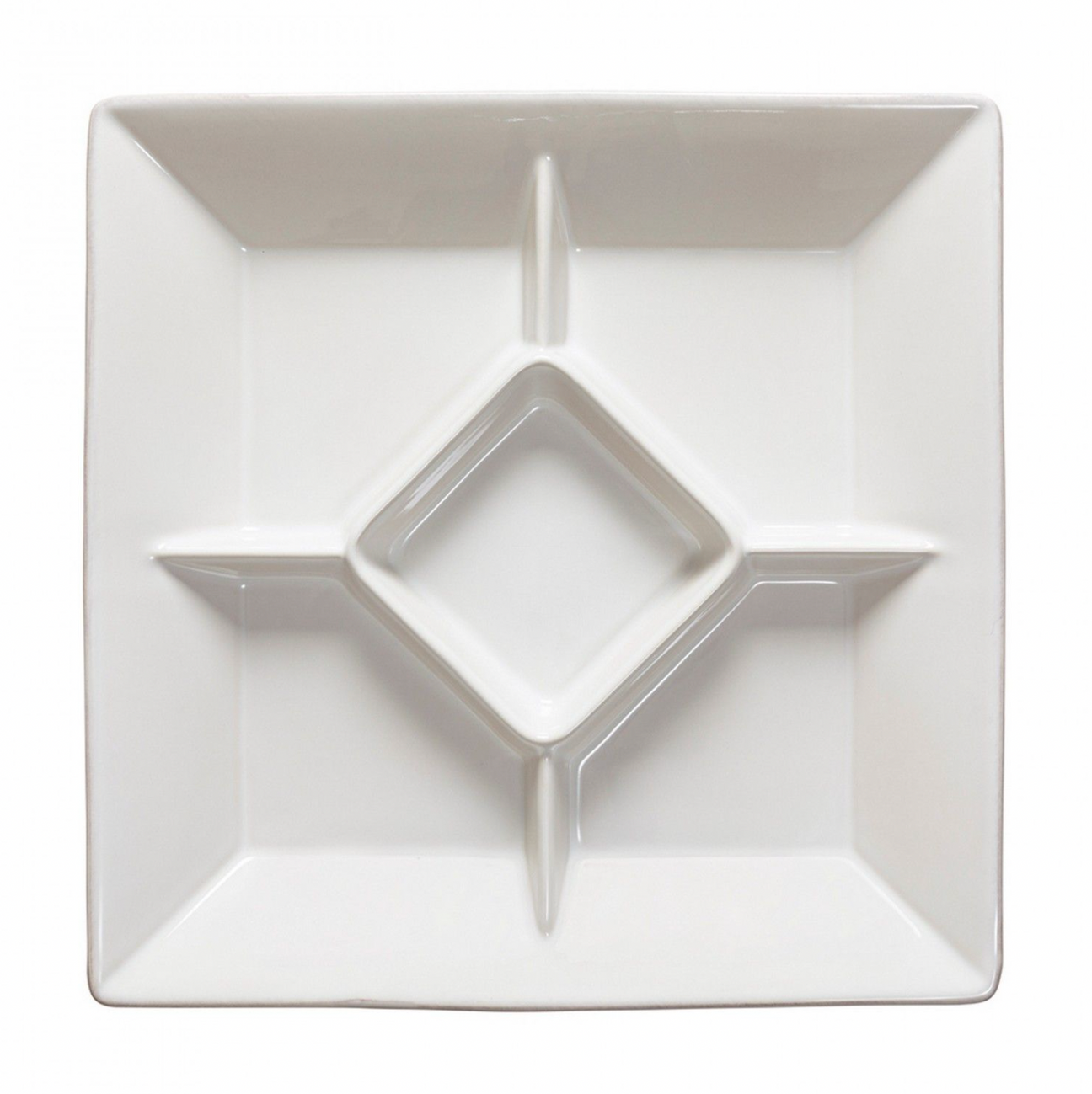 Casafina Cook & Host Square Appetizer Tray, White