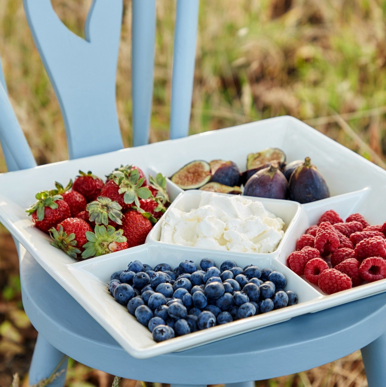 Casafina Cook & Host Square Appetizer Tray, White