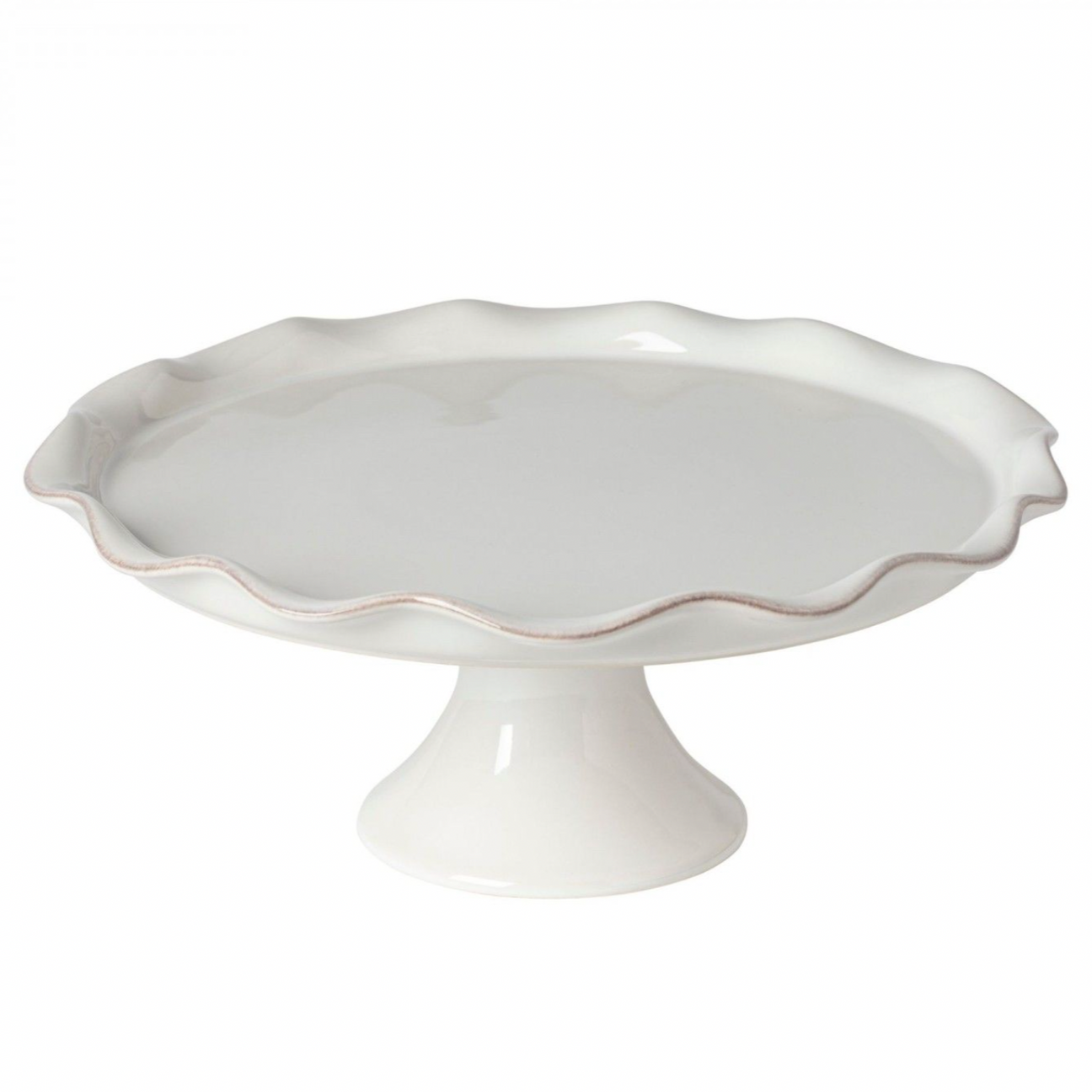 Casafina Cook & Host Ruffled Cake Plate, White *LAST CHANCE*