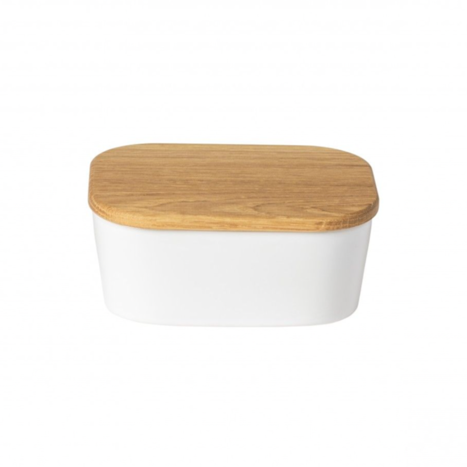 Casafina Ensemble Butter Dish, White *LAST CHANCE*