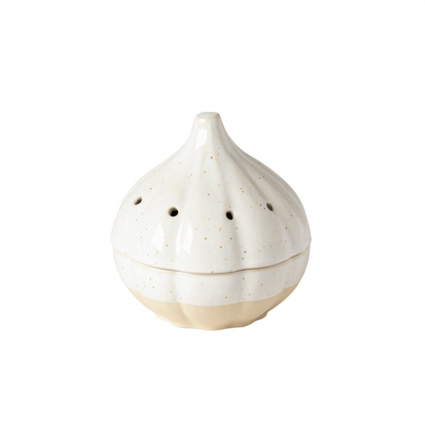 Casafina Fattoria Garlic Canister, White