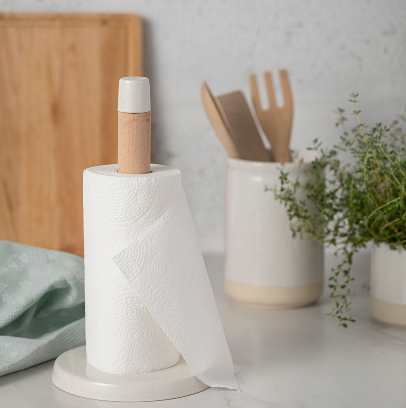 Casafina Fattoria Paper Towel Holder, White