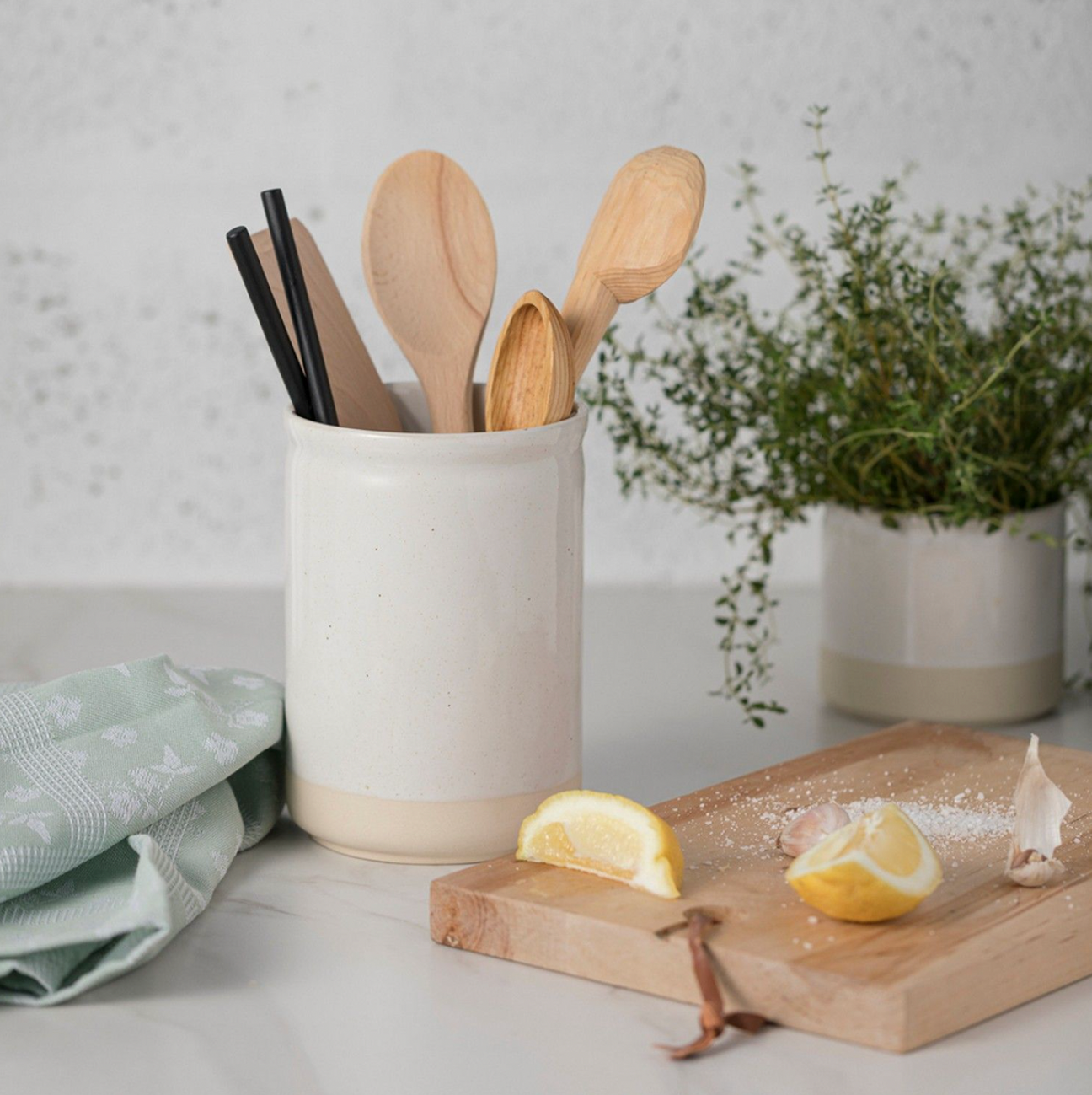 Casafina Fattoria Utensil Holder, White