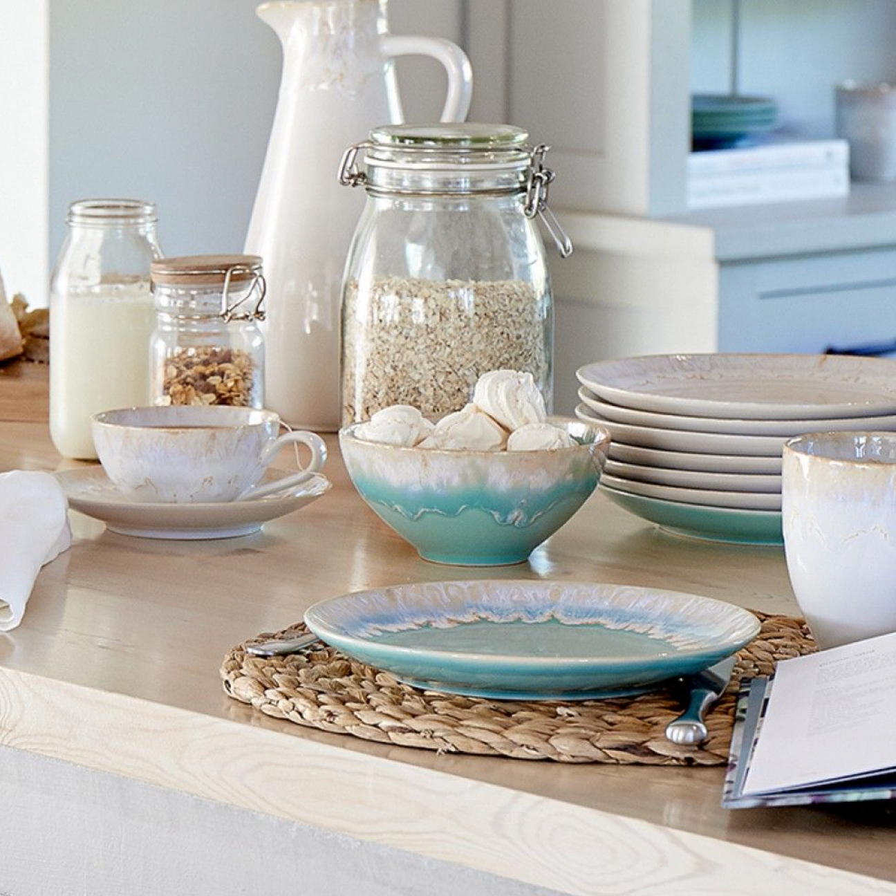 Casafina Taormina Cereal Bowl, Aqua