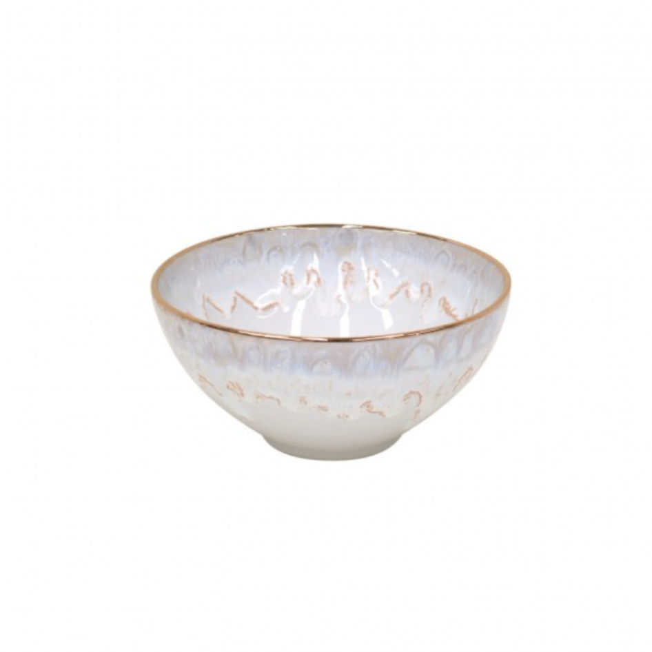 Casafina Taormina Cereal Bowl, White with Gold