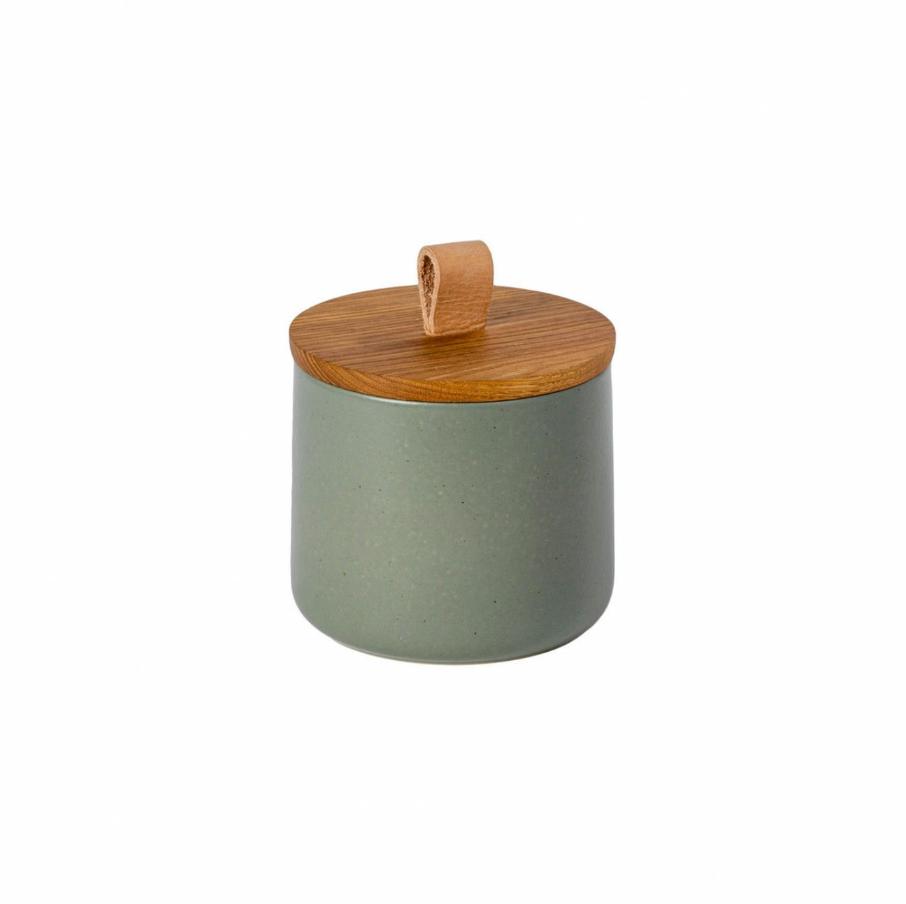 Casafina Pacifica Canister with Oak Lid, Artichoke