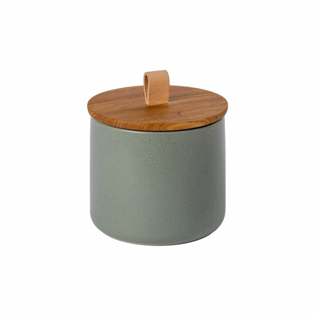 Casafina Pacifica Canister with Oak Lid, Artichoke