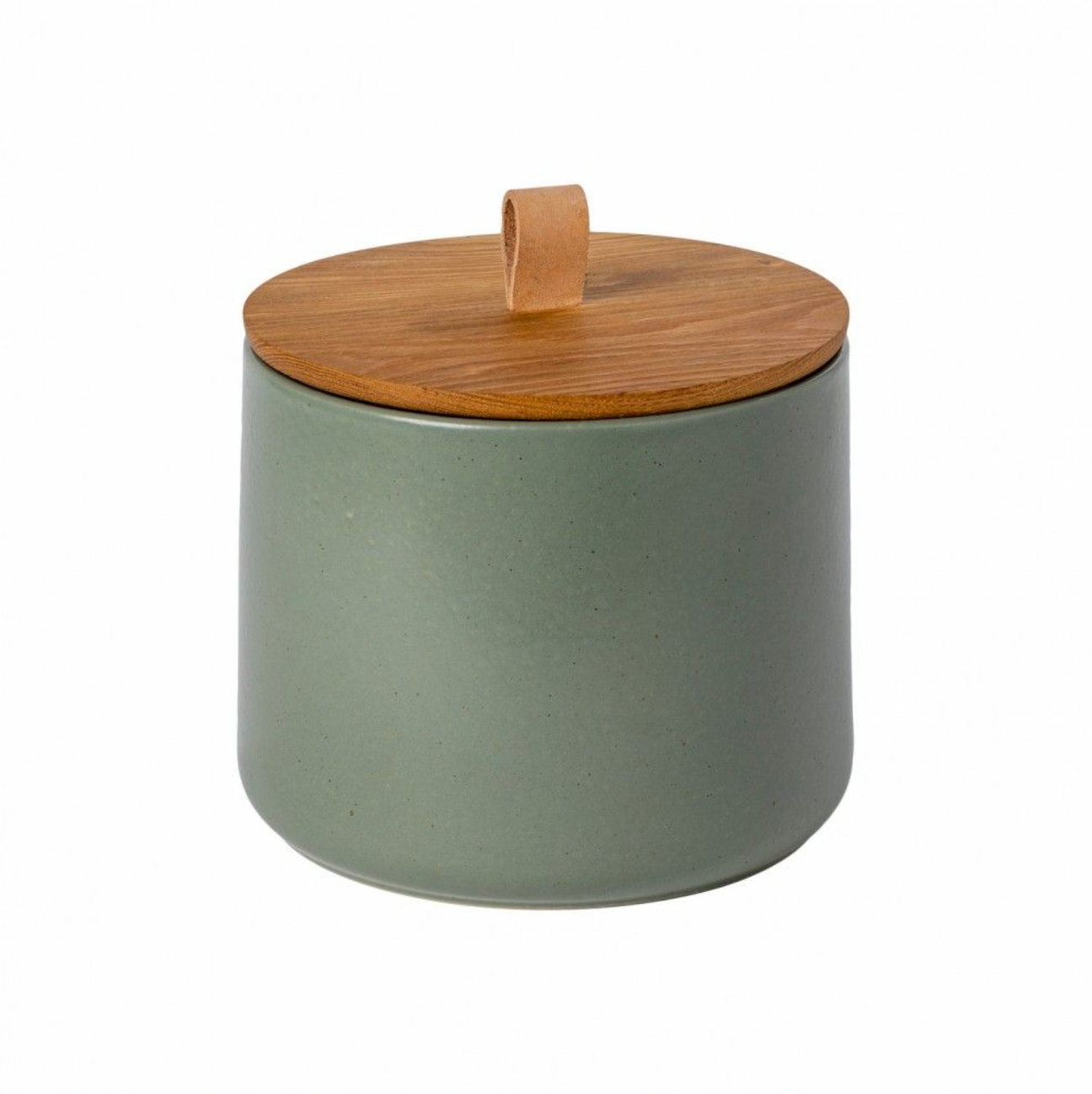 Casafina Pacifica Canister with Oak Lid, Artichoke