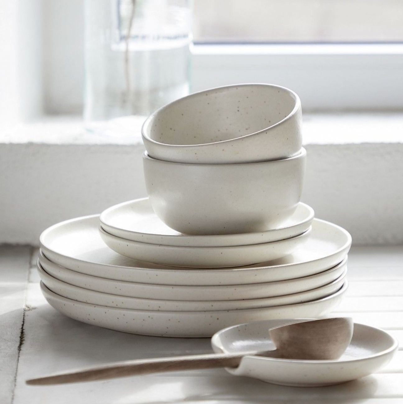 Casafina Pacifica Spoon Rest, Vanilla