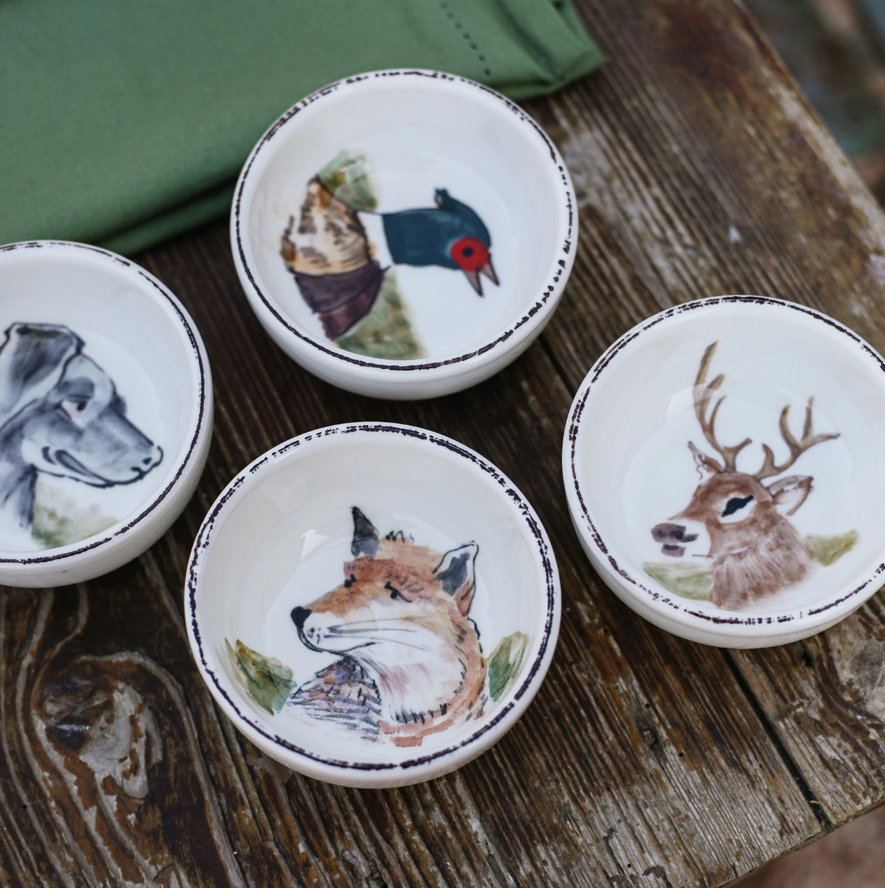 VIETRI Wildlife Condiment Bowls, Set of 8