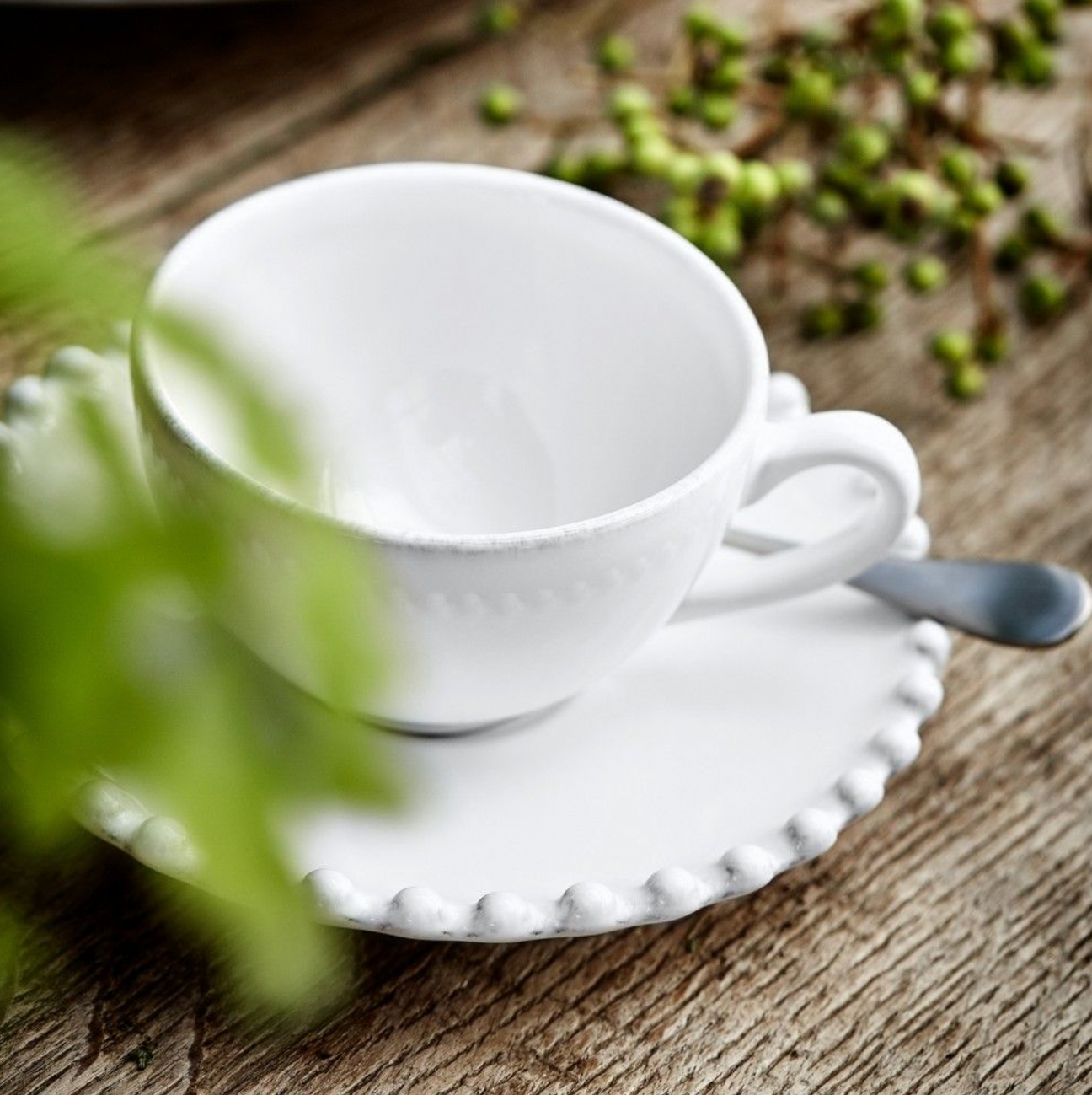 Costa Nova Pearl Coffee Cup and Saucer