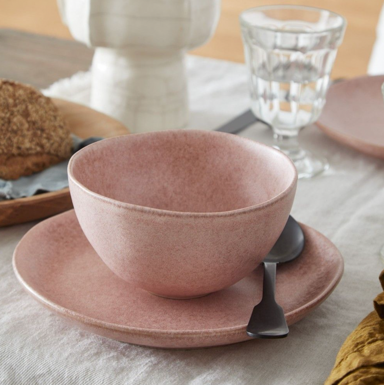 Costa Nova Livia Salad Plate, Mauve Rose