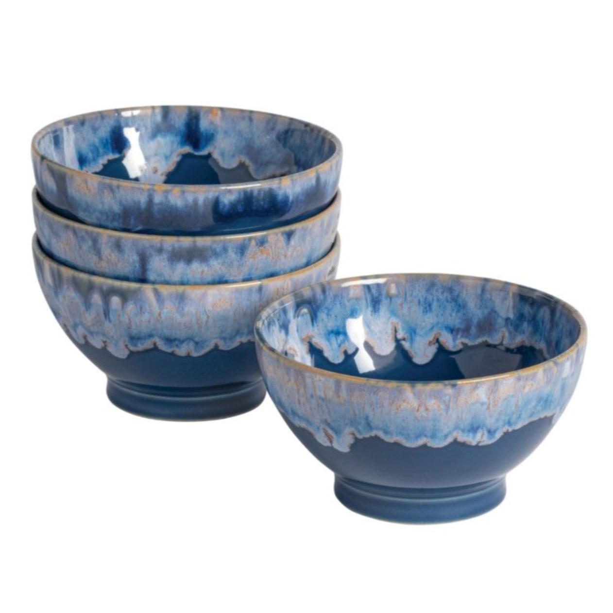 Costa Nova Latte Bowls, Denim