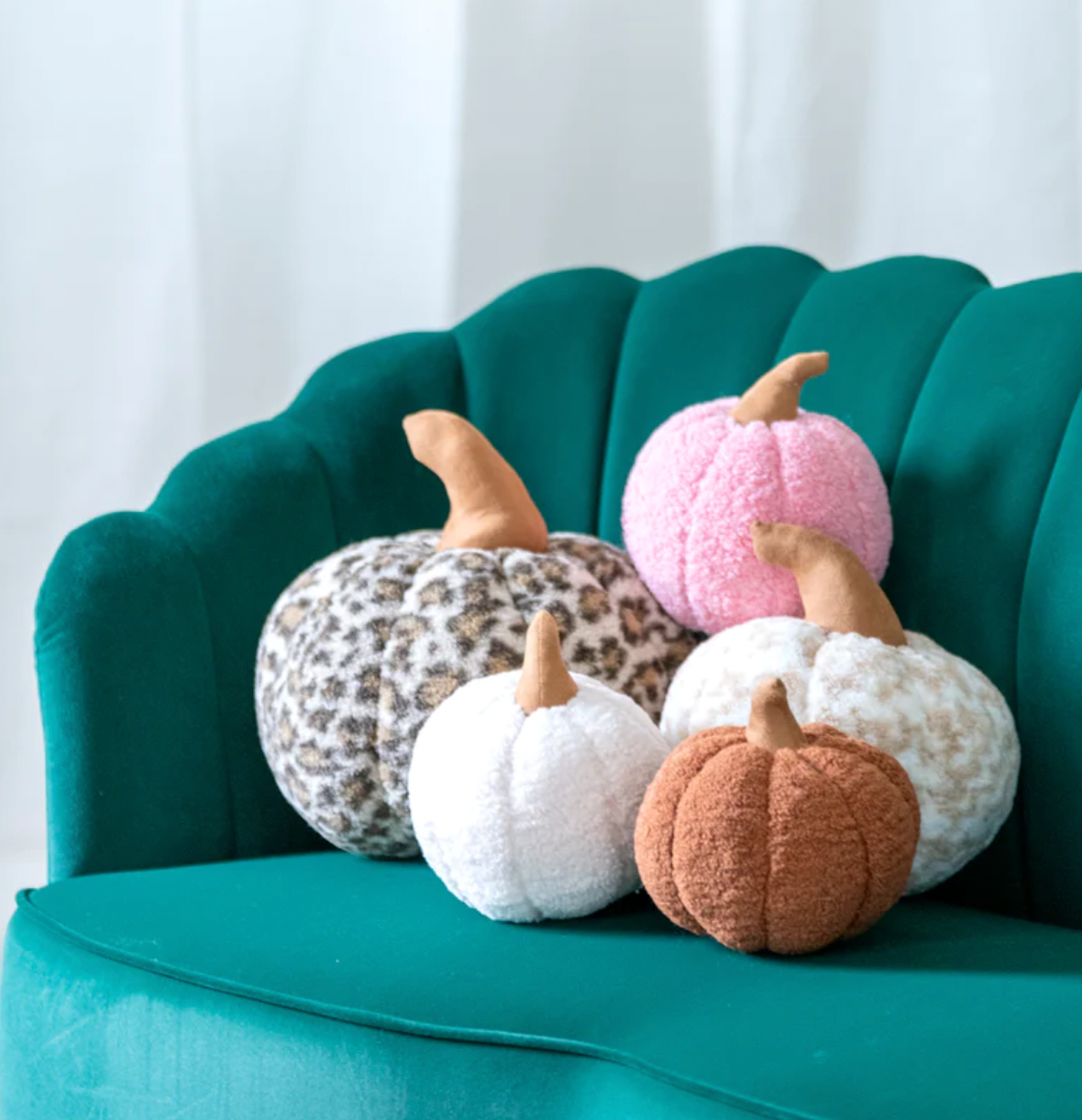 Medium Sherpa Rust Pumpkin Pillow