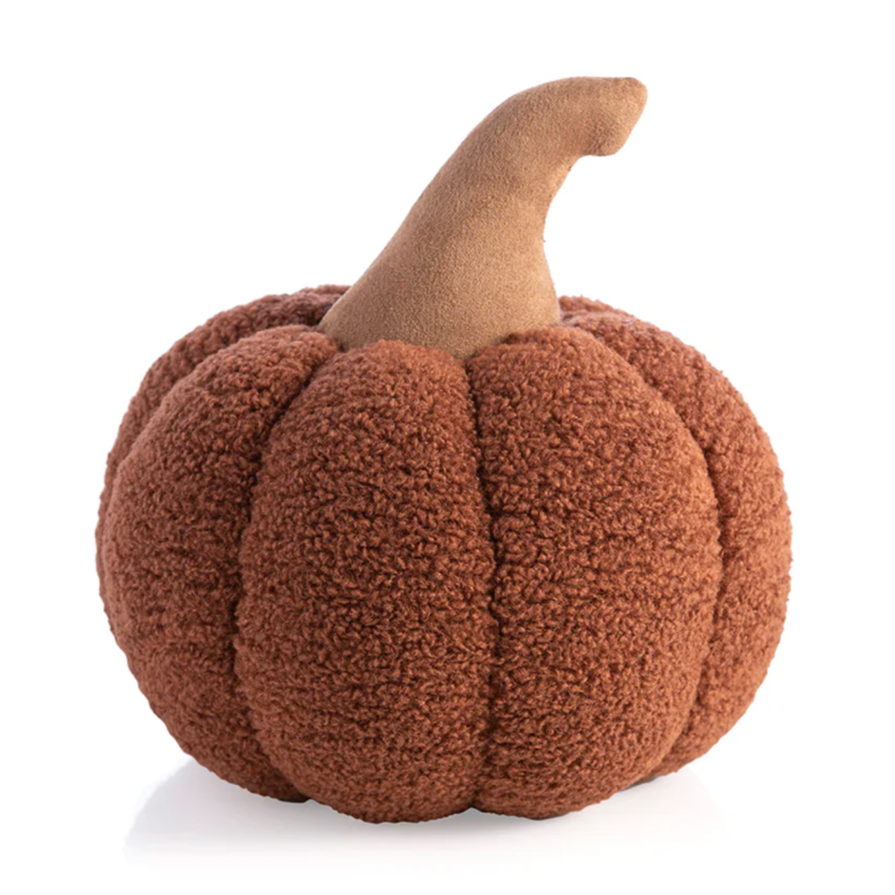 Medium Sherpa Rust Pumpkin Pillow