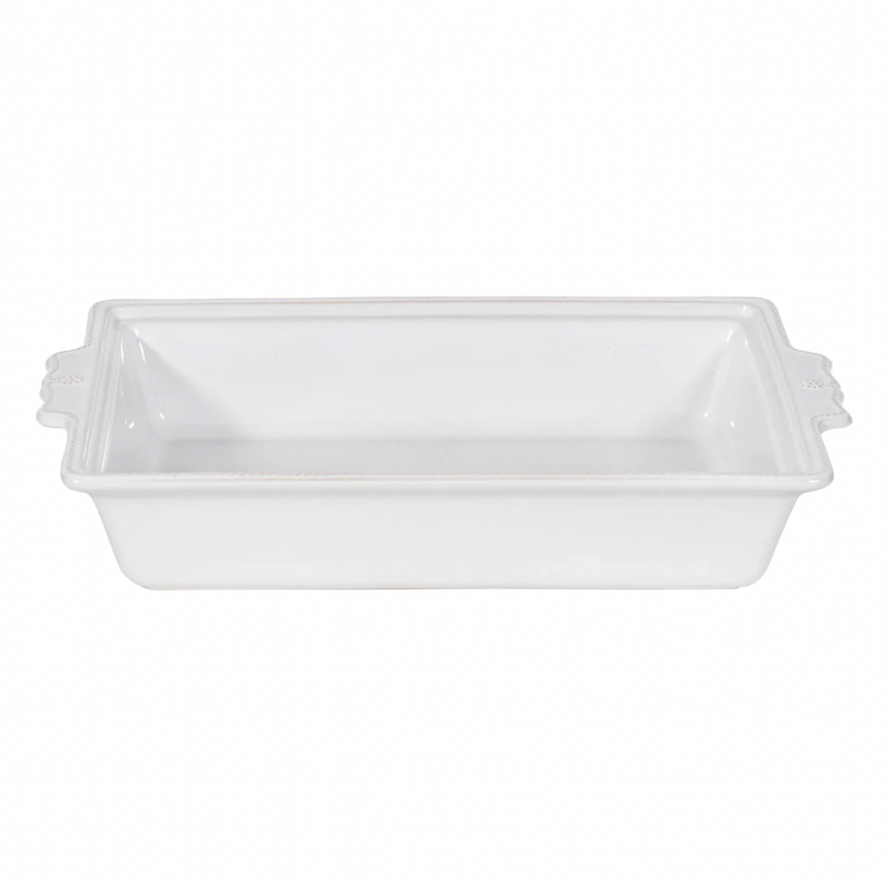 Juliska Berry & Thread 13" Lidded Rectangular Baker, Whitewash