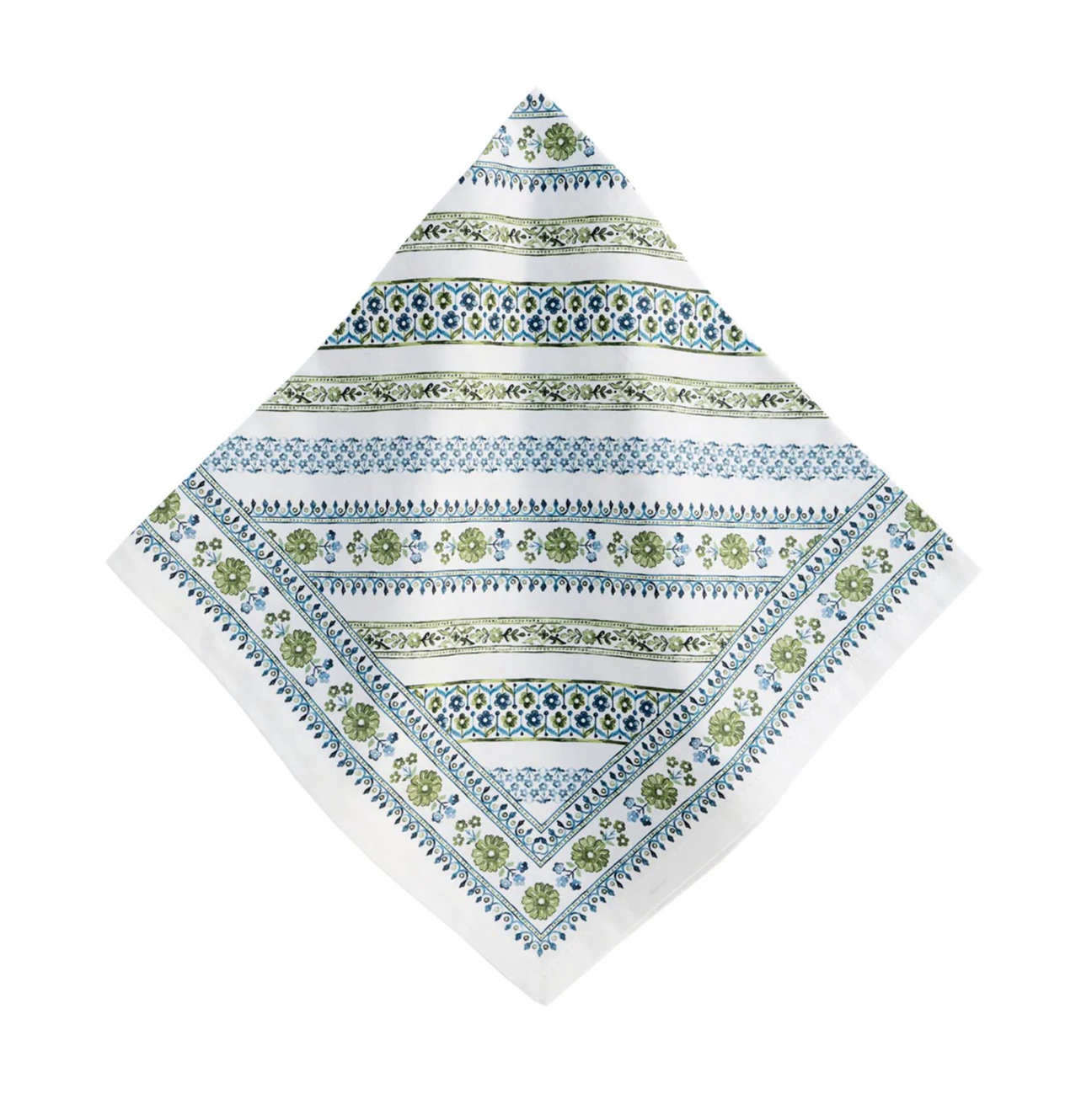Juliska Seville Stripe Napkin, Green
