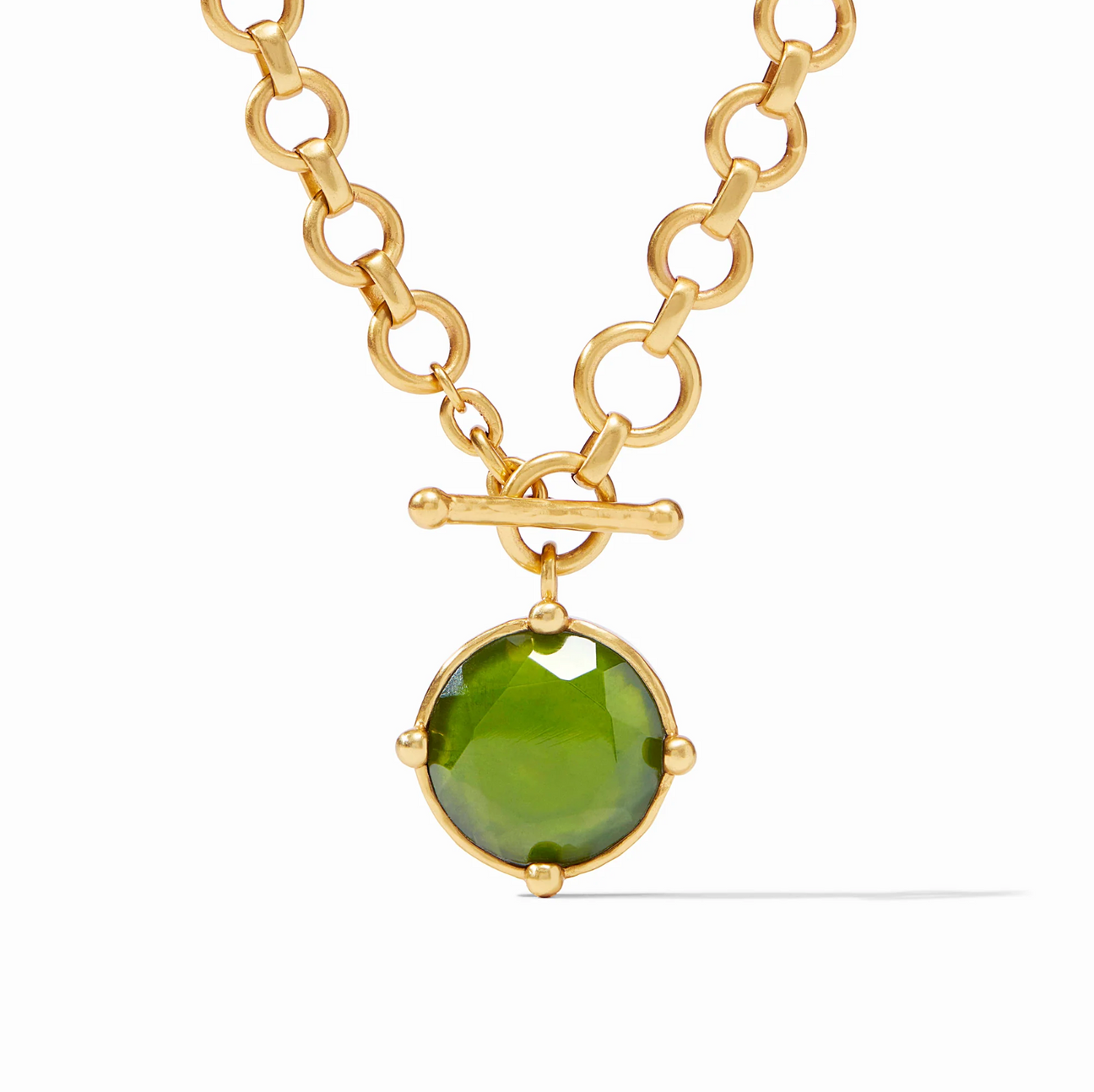 Julie Vos Honeybee Demi Necklace, Jade Green