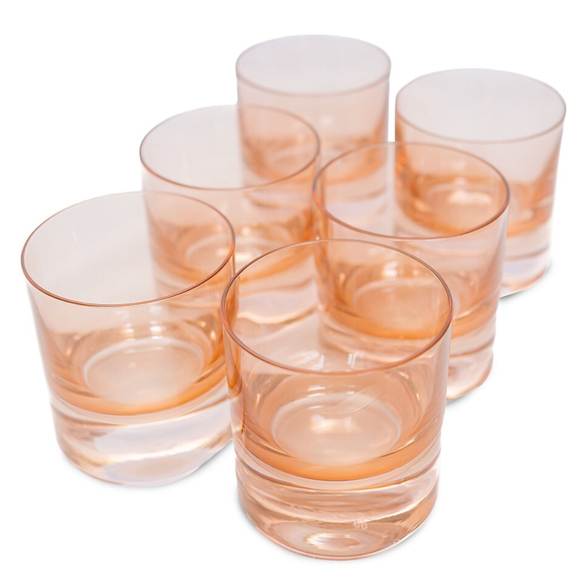 Estelle Blush Pink Rocks Glass
