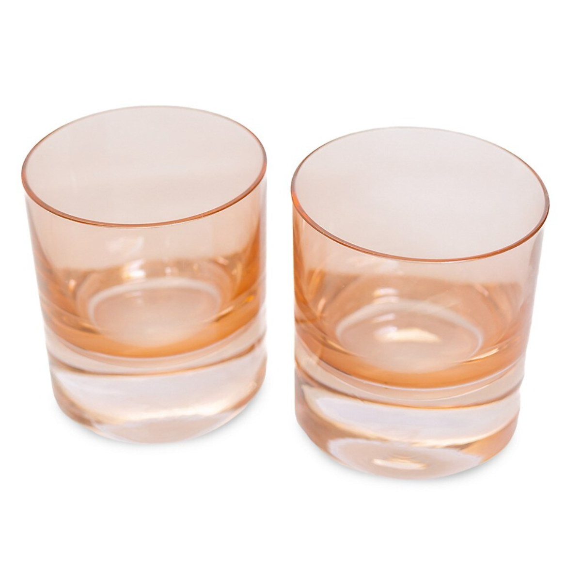 Estelle Blush Pink Rocks Glass