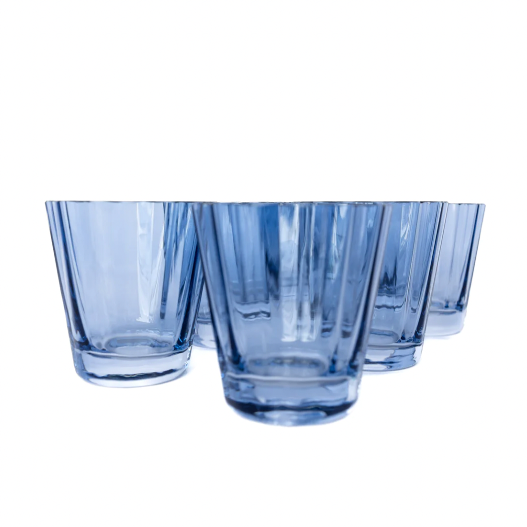 Estelle Cobalt Blue Lowball Glasses