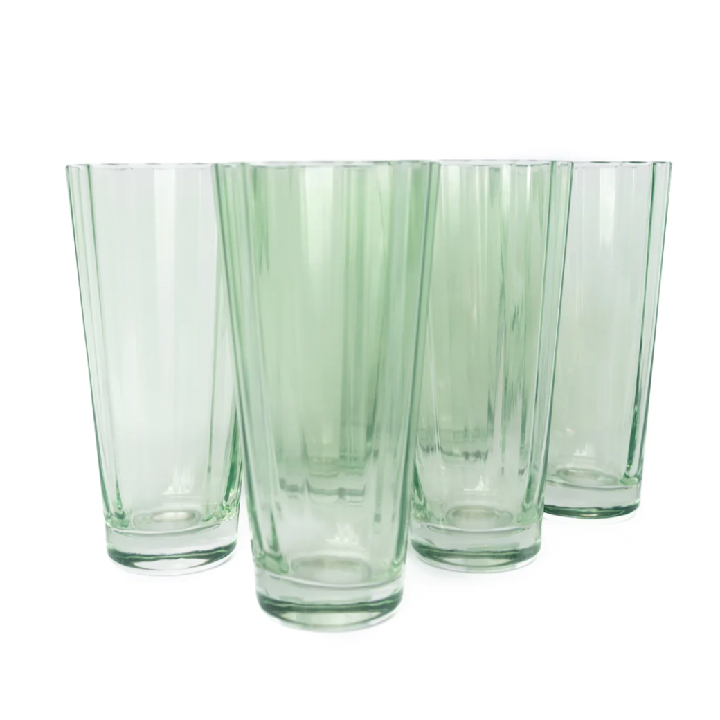 Estelle Mint Green Highball Glasses