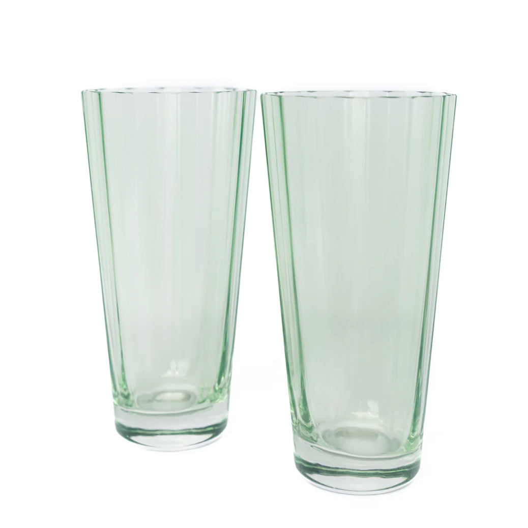 Estelle Mint Green Highball Glasses