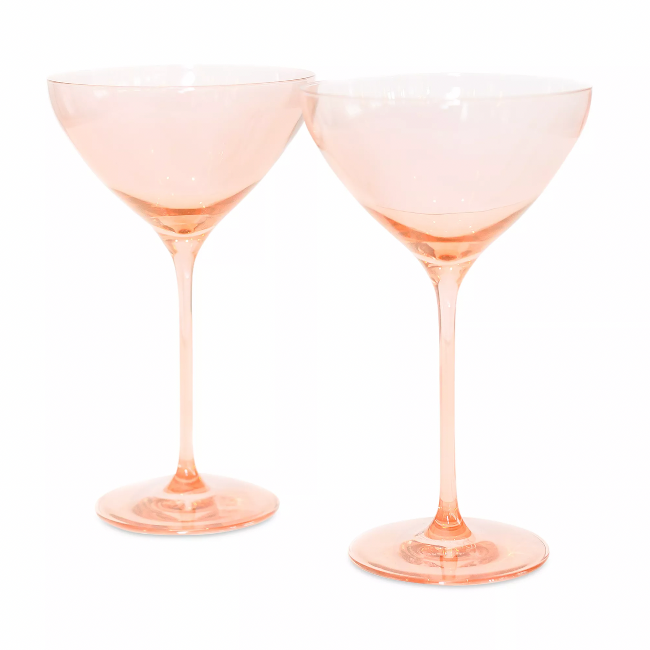 Estelle Blush Pink Martini Glasses