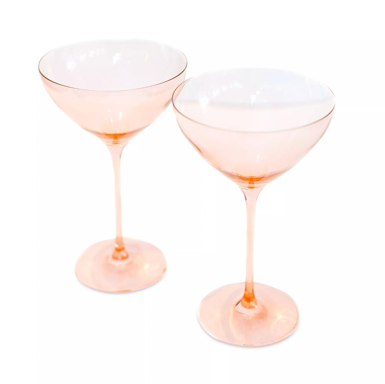 Estelle Blush Pink Martini Glasses