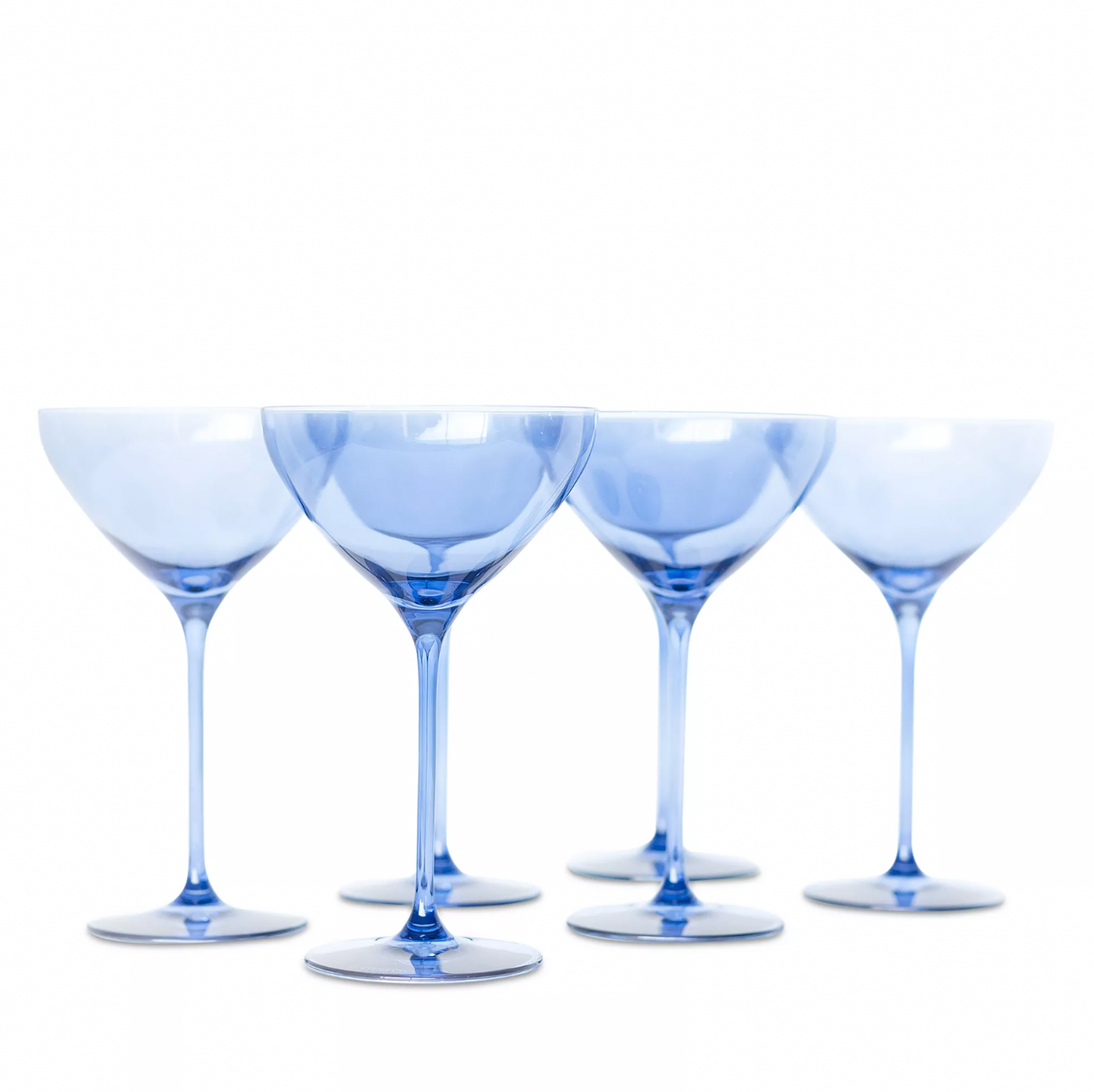 Estelle Cobalt Blue Martini Glasses
