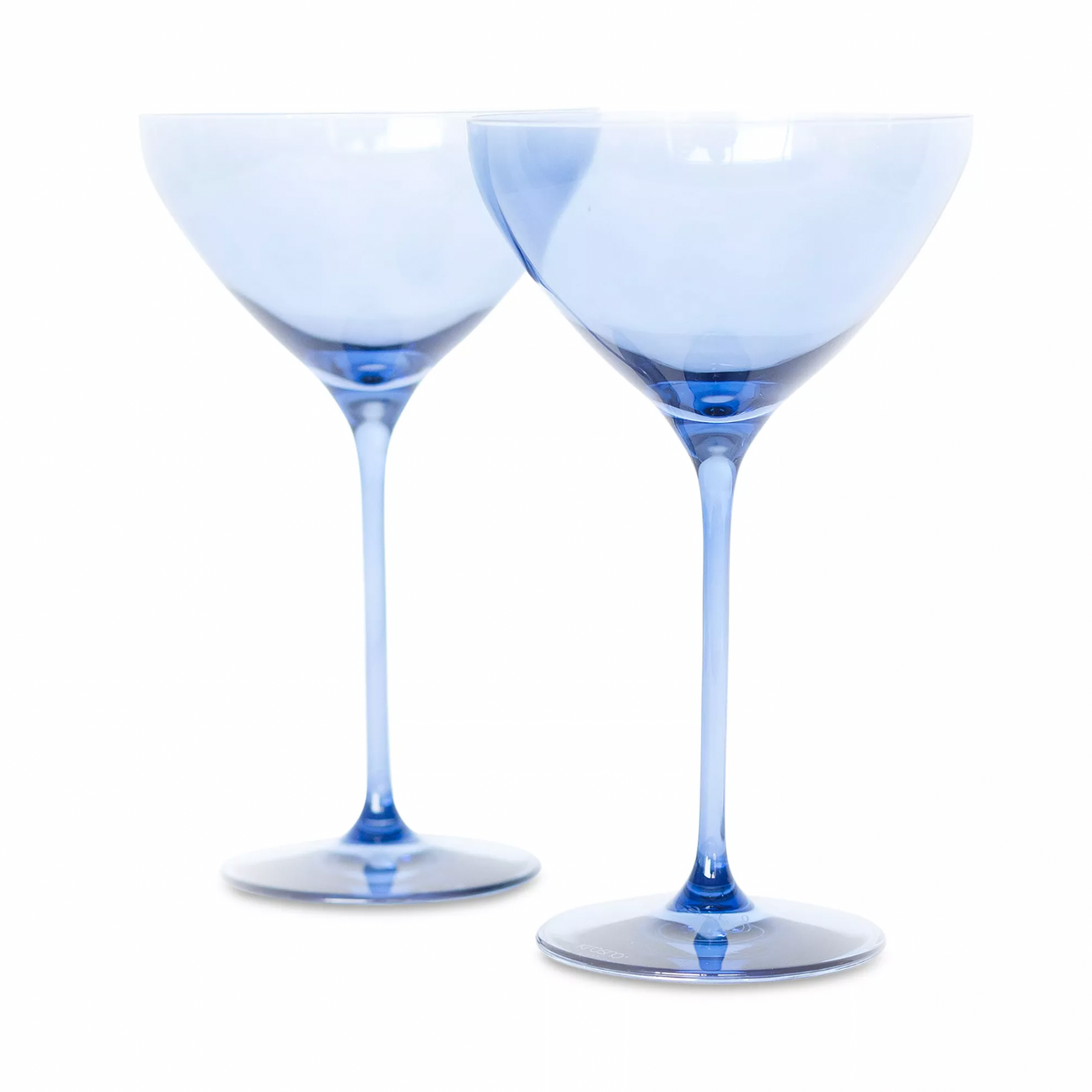 Estelle Cobalt Blue Martini Glasses