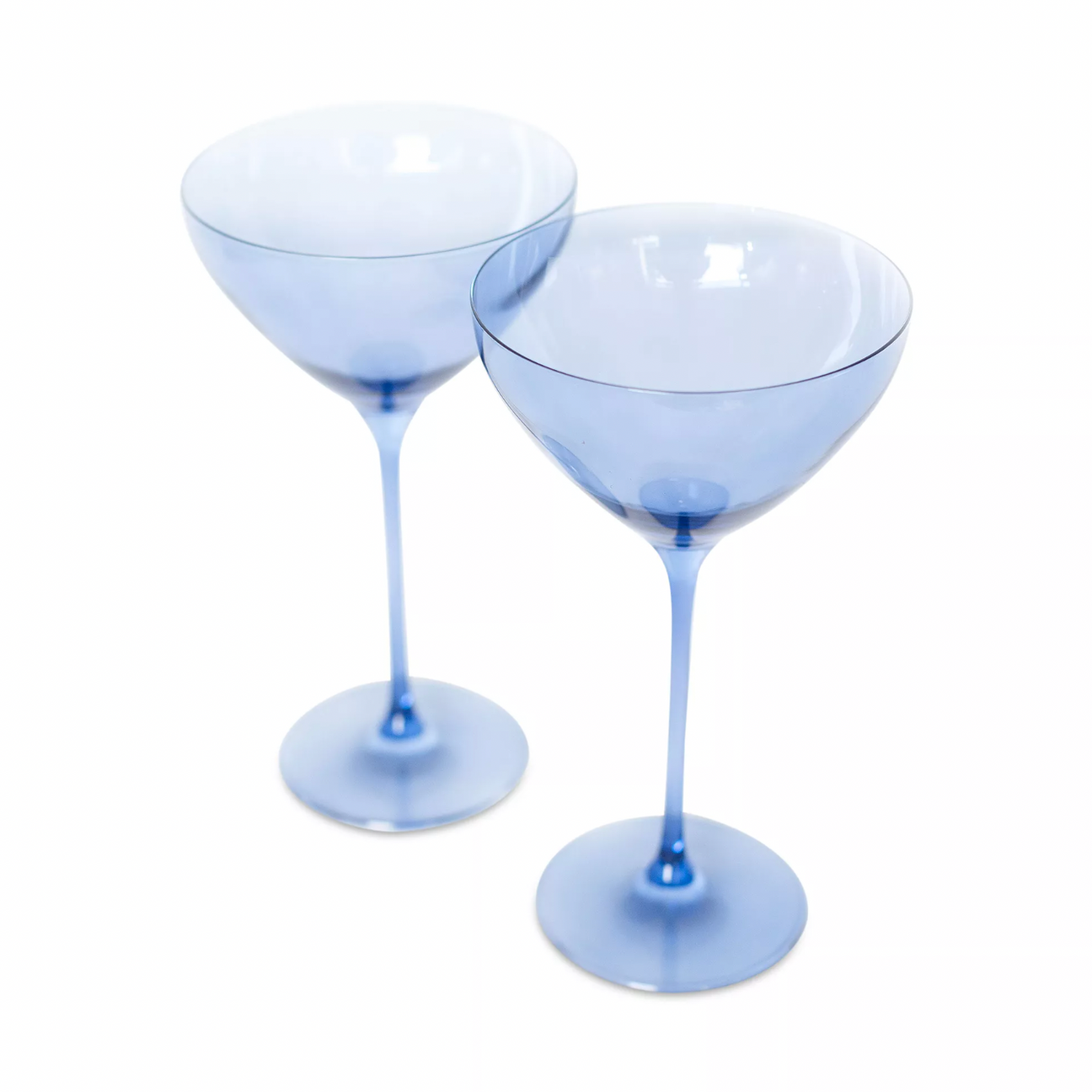 Estelle Cobalt Blue Martini Glasses