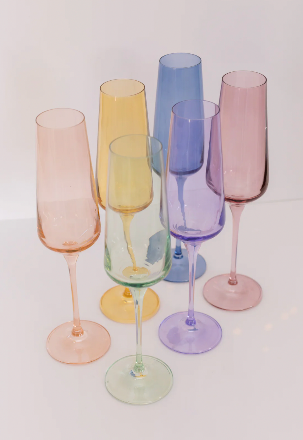 Estelle Mixed Pastel Champagne Flute