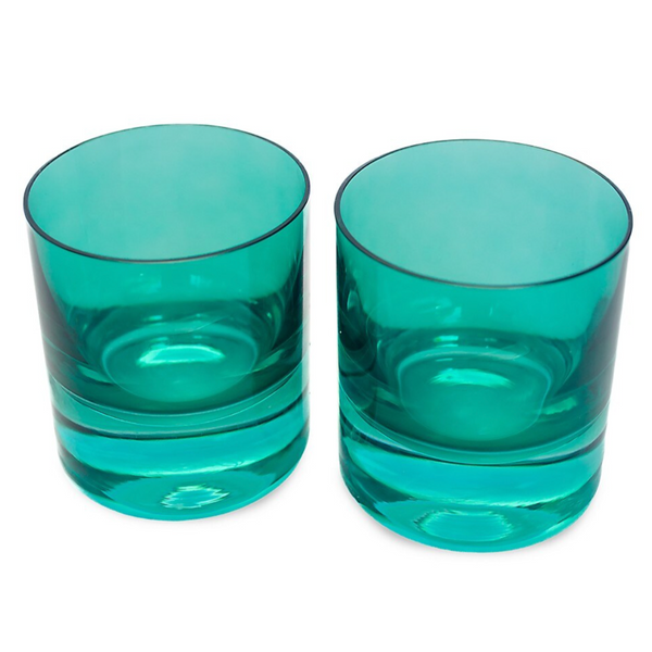 Estelle Emerald Green Rocks Glasses – Waiting On Martha