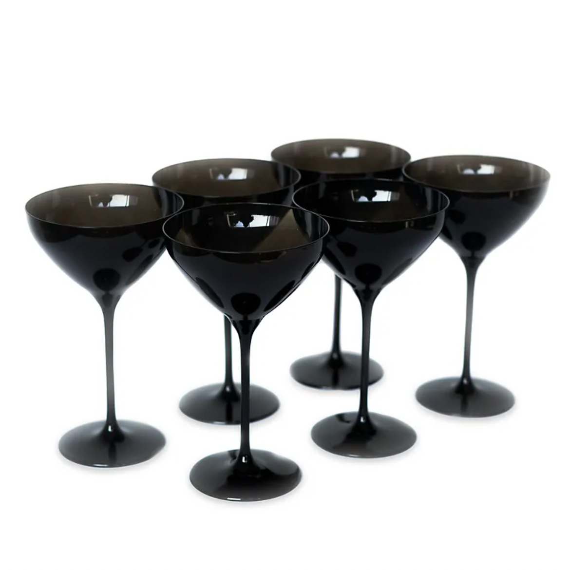 Estelle Black Martini Glasses