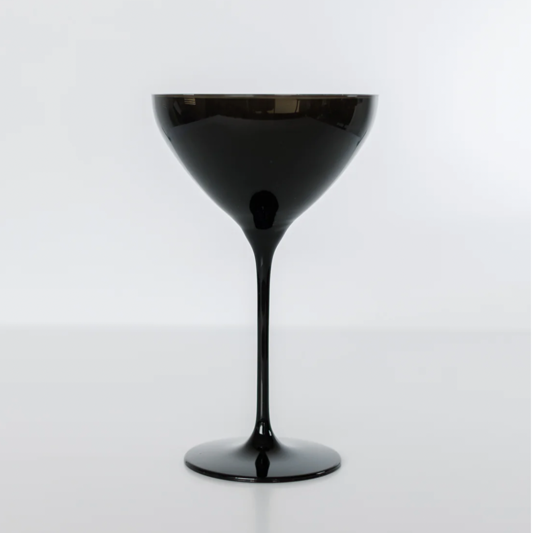 Estelle Black Martini Glasses