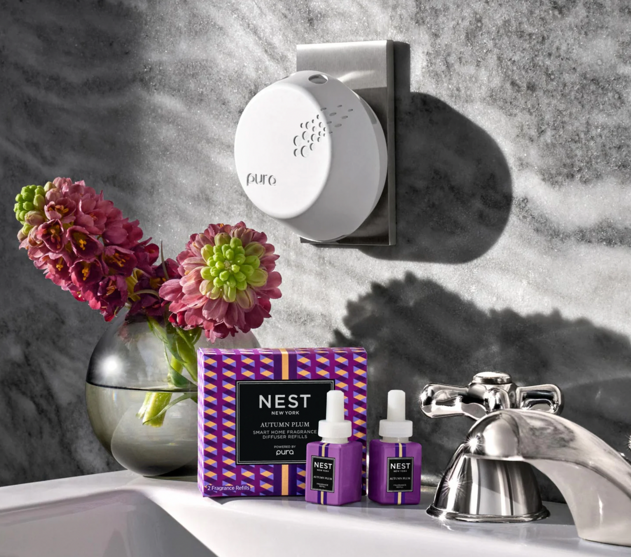 Nest Autumn Plum Refill Duo for Pura Smart Home Fragrance Diffuser