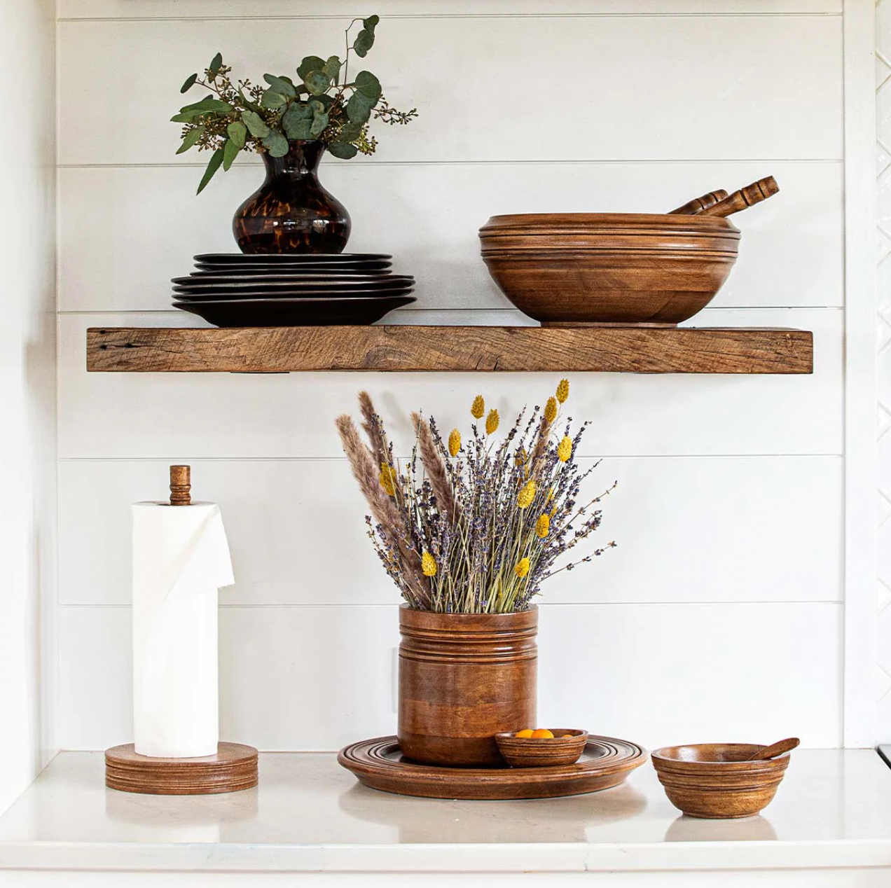 Juliska Bilbao Wood Paper Towel Holder