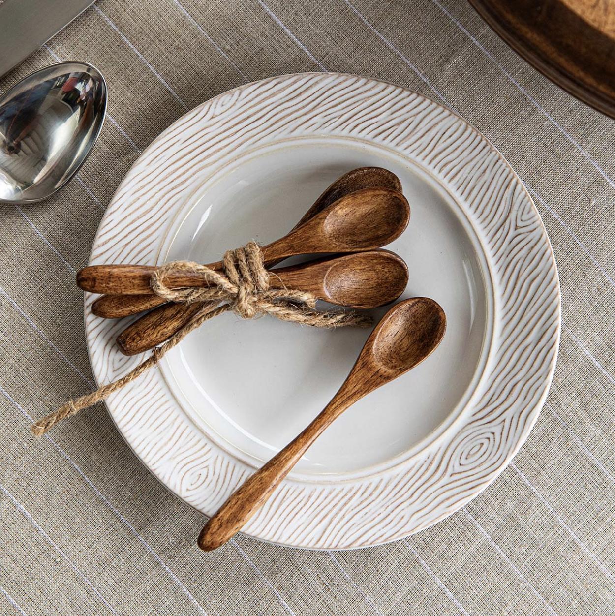 Juliska Bilbao Wood Petite Spoon Set