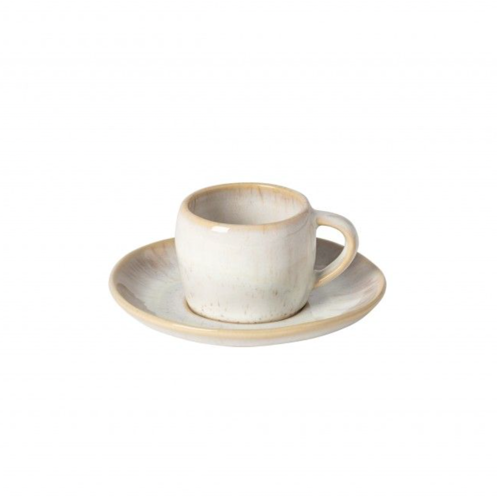 Casafina Eivissa Coffee Cup and Saucer, Sand