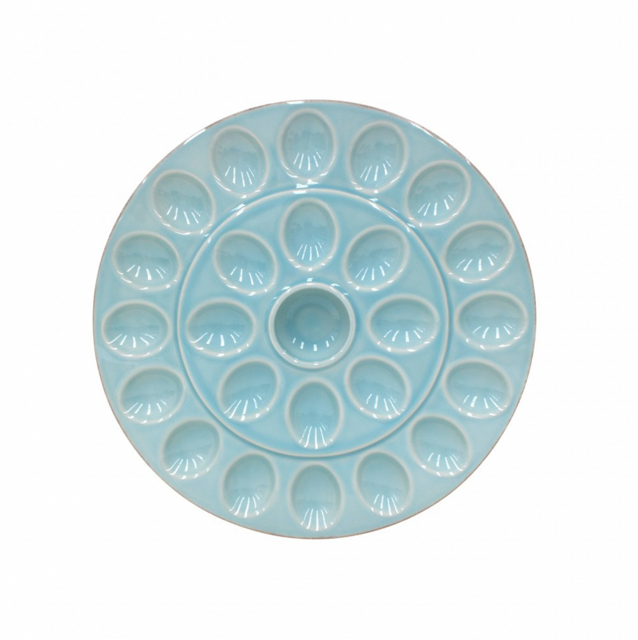 Casafina Cook & Host Egg Platter, Robin's Egg Blue