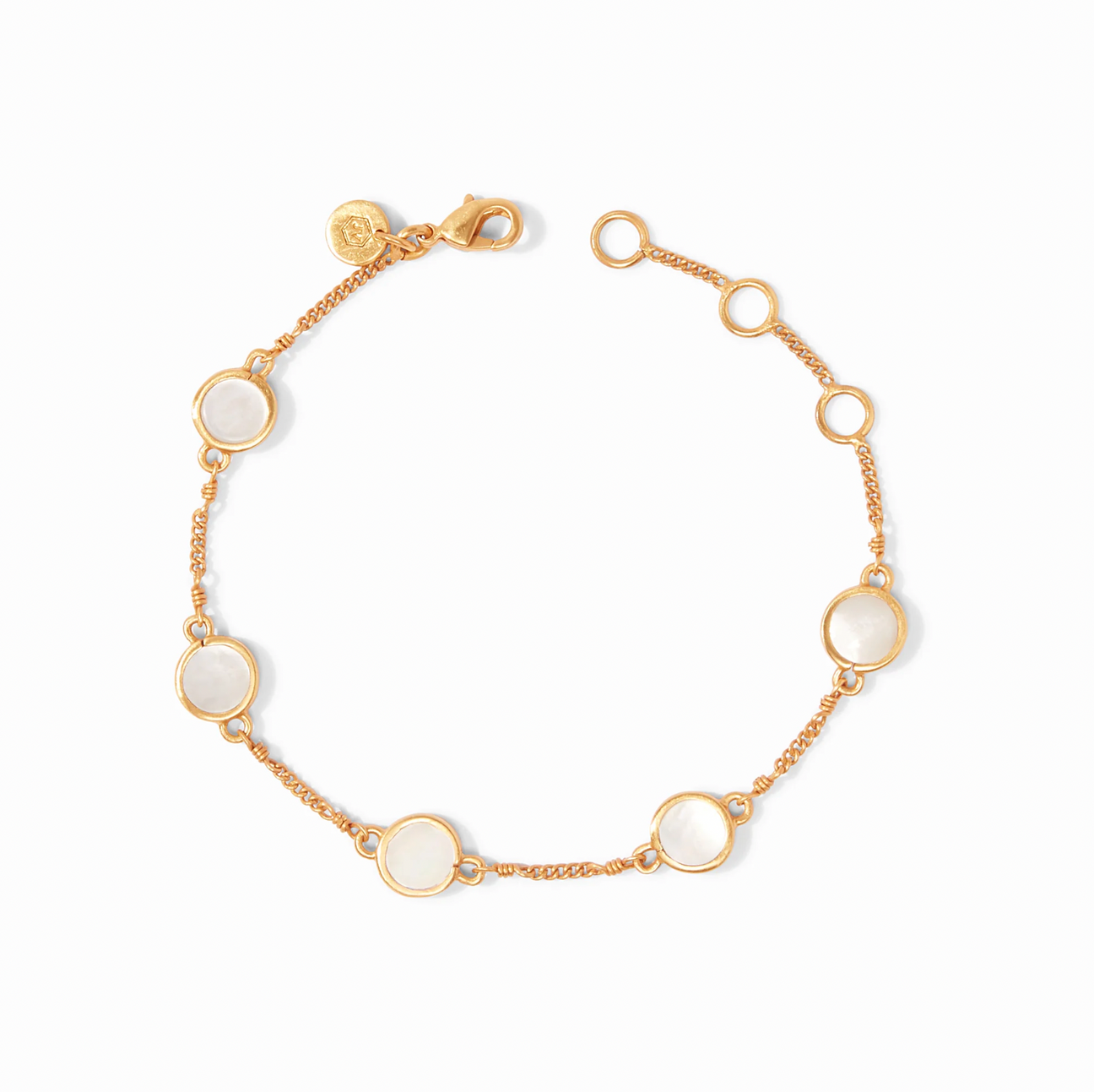 Julie Vos Valencia Delicate Bracelet, Mother of Pearl