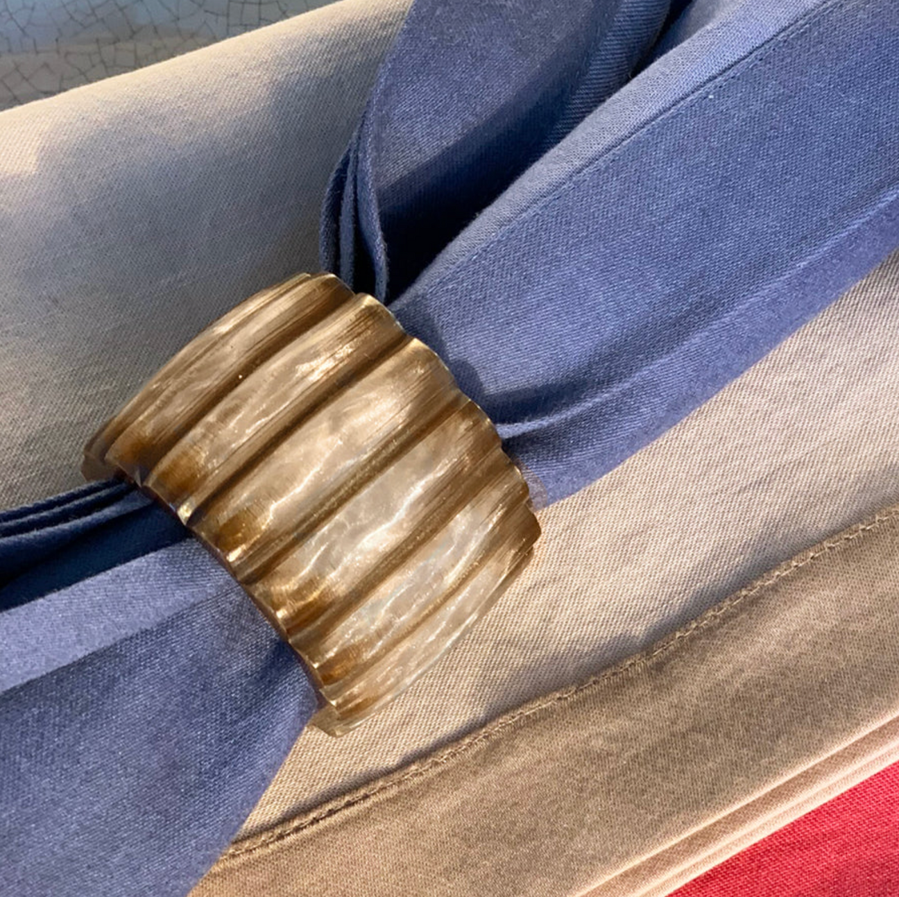 Pearlized Fence Napkin Ring